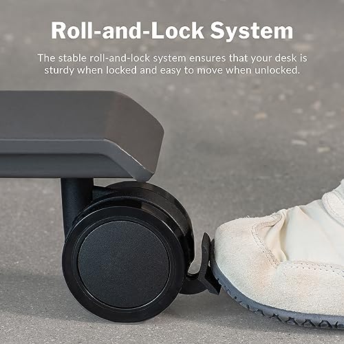Vari Caster Wheels for Electric Standing Desk, Easy Installation and 360-Degree Movement (Set of 4)