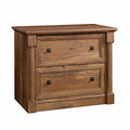 Sauder Palladia 2 Drawer File Cabinet, Lateral Filing Cabinets for Home Office, Hanging File Folders Organizer, Interlocking Drawers, in Vintage Oak Finish