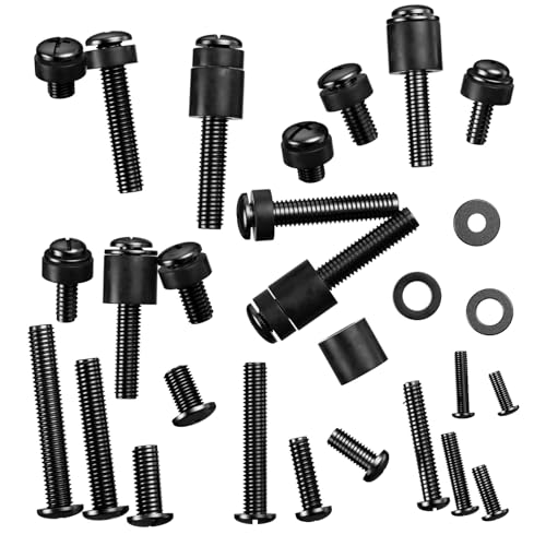 WALI Universal TV Mount Hardware Kit Includes M4 M5 M6 M8, Fit Most up to 80 inches TV/Monitor Mounts (UVSP-N), Black