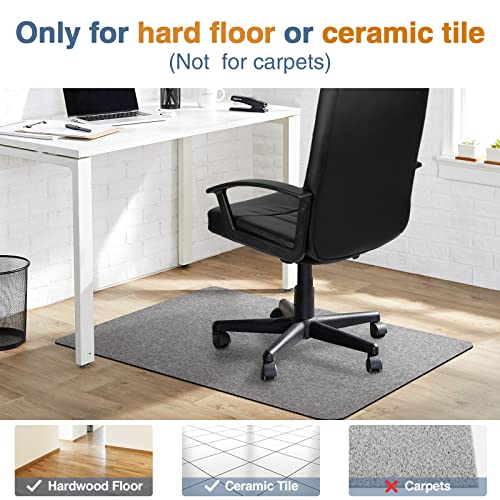 Placoot Office Chair Mat for Hardwood Floor, 55"x35" Computer Chair Rug, Under Desk Mat, Large Anti-Slip Floor Protector for Home Office
