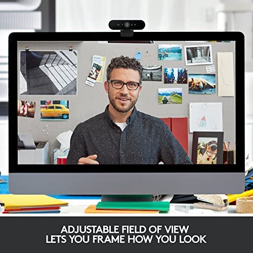 Logitech Brio 4K Webcam, Ultra 4K HD Video Calling (Renewed)