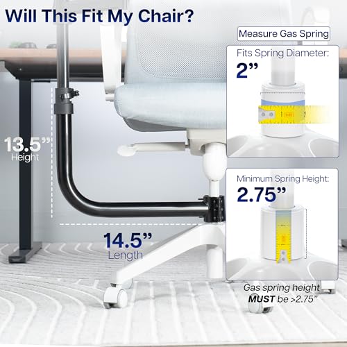 VIVO Office Chair Mounted 26 x 12 Inch Keyboard and Mouse Tray, Ergonomic Tilt, Full Motion 360 Degree Rotation, Black, MOUNT-KB18CP