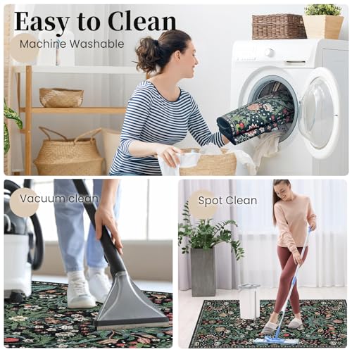 Office Chair Mat for Hardwood Floor & Tile Floor,36"X 48" Heavy Duty Desk Chair Mat for Hard Floors, Under Desk Rug for Rolling Computer Chair,Anti Slip,Low Pile Carpet Floor Protector-Green Grass