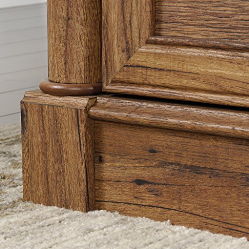 Sauder Palladia Executive Desk, 29.5"D x 65.1"W x 29.61"H, Vintage Oak finish