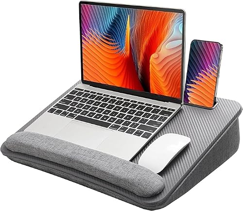 HUANUO Portable Lap Laptop Desk with Pillow Cushion, Set of 2, 15.6 inch
