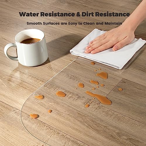 Yecaye Office Chair Mat for Hardwood Floor, 36" x 48" Clear Computer Desk Chair Mat, PVC Heavy Duty Floor Protector for Rolling Chairs, 0.07''(1.7mm) Thick Floor Mat (Transparent, 36" x 48")