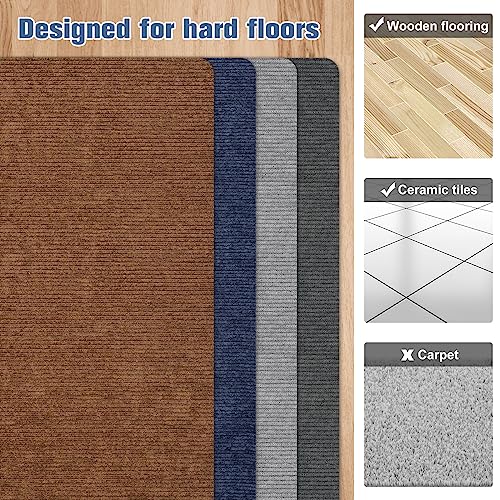 Placoot Desk Chair Mat for Hardwood Floor Corduroy Surface 55''x35'' Office Chair Mat for Rolling Chairs, Under Desk Low-Pile Office Rug Floor Mat