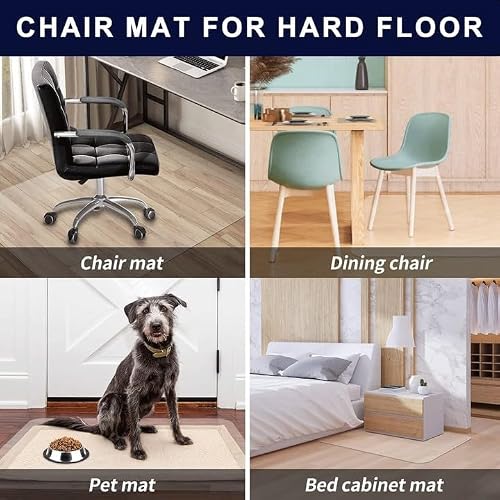 SHAREWIN Office Chair Mat for Hardwood Floors - 36"x47" Desk Chair Mats Home Floor Protector Heavy Duty - Easy Clean