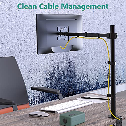 WALI Bundle – 2 Items: Monitor Arm Mount for Desk and C-Clamp Base (M001XL+ C-CLAMP)