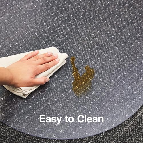 Staples® Carpet Chair Mat, Medium-Pile, Clear (28594)