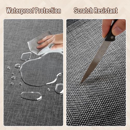 Wansimoo Office Chair Mat for Hardwood and Tile Floor, 36"x48" Floor Mat, Heavy Duty Computer Gaming Chair Mat, Anti-Slip, Non- Curve, Desk Chair Mat, Floor Protector for Home Office(Black)